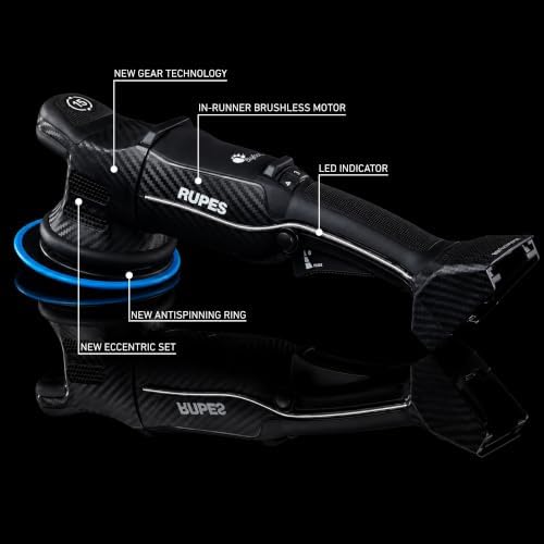 RUPES BigFoot HLR15 iBrid Random Orbital Polisher - Tool Only
