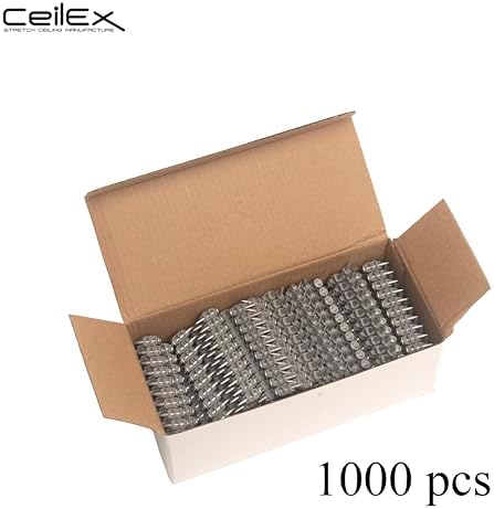 1000x Collated Concrete Nails 3/4 Inch (19mm) for Hilti BX 4 (BX4) Cordless Concrete Nailer, B4 MX Collated Strip, Full Round Head Hardened Steel Pins for Metal Track, Drywall & Concrete