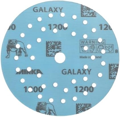 Mirka Galaxy Multifit 5'' Ceramic Sandpaper, 1200 Grit Hook & Loop 50 Pack