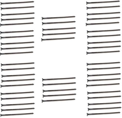 Peach Country Outdoor Heavy Duty (50 Count) - Round Metal Landscape & Paver Edging Anchoring Stake, 10-Inch Length - Bright Spike Timber Nail, Tent Spikes, Camping, Trapping, Landscape, (50)