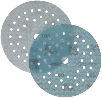 Mirka Galaxy Multifit 5 Inch Ceramic Sandpaper 180 Grit Hook & Loop 50 Pack