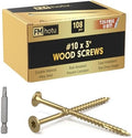 #10 x 3” Deck Screws, 108Pcs Star Drive Wood Screws