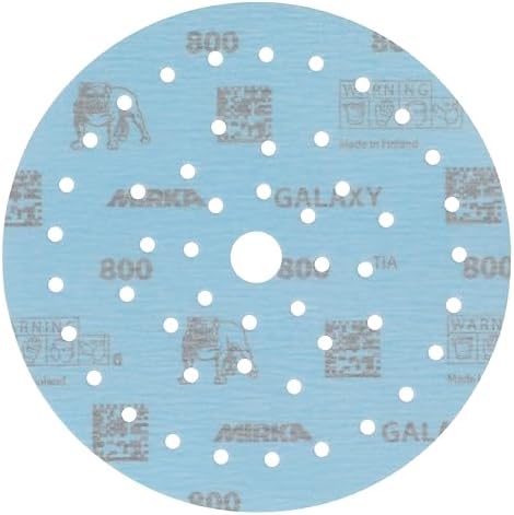 Mirka Galaxy Multifit 6 Inch Ceramic Discs, 800 Grit, Hook & Loop, 50 Pack