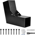 30° Angle Slant Pergola Bracket Kits,2-Way L-Shaped Slant Roof Post Brackets with Stainless Steel Screws for 4" x 4"(Actual:3.5" x 3.5") Lumber for Outdoor Pergola,Proch,Passageway - 1Pack