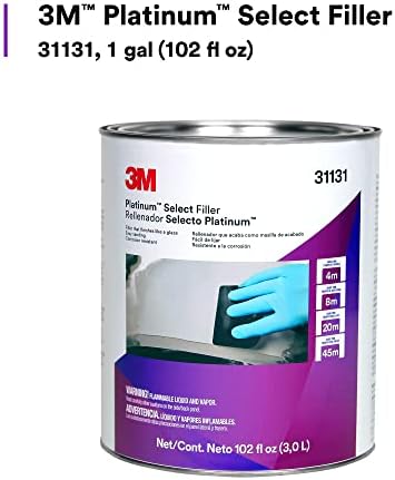 3M Platinum Select Filler 31131, Lightweight, Stain Free, Tack Free, Creamy Formula, 1 gallon (3 fl oz)