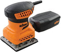 Triton TQTRSS 1.6 Amp Random Orbital Palm Sander 1/4" Sheet - Electric Hand Sander with Dust Extraction & Vibration-Reducing Grip - Corded Power Sander for Woodworking Projects