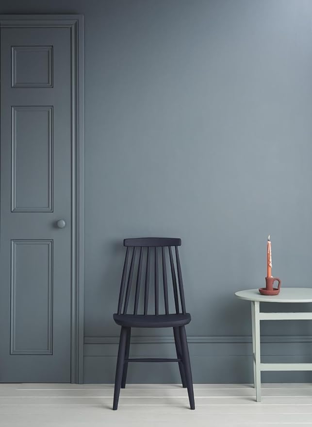 Annie Sloan Satin Paint (Cambrian Blue, 25 Fl Oz/750 mL). Soft sheen for interior wood and metal. Self-leveling, all-in-one paint with no wax or lacquer required.