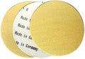 Starcke 5 inch Sanding Discs Hook and Loop Round Sand Paper Discs 25 Pack, 320 Grit Gold Aluminum Oxide No Hole Hook and Loop Sanding Disc, Orbital Sander Pads for Wood, Paint, Primer, Metal