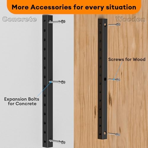 Lumber Storage Rack Wall Mount - Wood Storage Racks Heavy Duty Metal Shelf Wall Mount Wood Organizer Racks for Shed, Workshop, Garage, Basement, Wall Storage Racks - Indoor & Outdoor Use