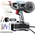 2 in 1 MIG and Stick Welder: 250A Handheld Portable Welding Machine, 110V Gasless Flux Core Wire Feed Welder & MMA ARC Welder Gun, 3.97lb w/LCD Display, for .032"/.040" Wire and 3/32"-1/8" Rod