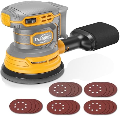 Cordless Orbital Sander Compatible For Dewalt 20V 60V With Dust Collector