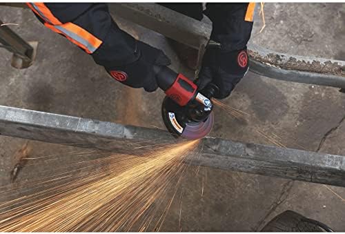 Chicago Pneumatic CP7550-C - Air Grinder Tool, Welder, Woodworking, Automotive Car Detailing, Stainless Steel Polisher, Heavy Duty, Right Angle Grinder, 5 Inch (125 mm), 1.13 HP / 840 W - 12000RPM