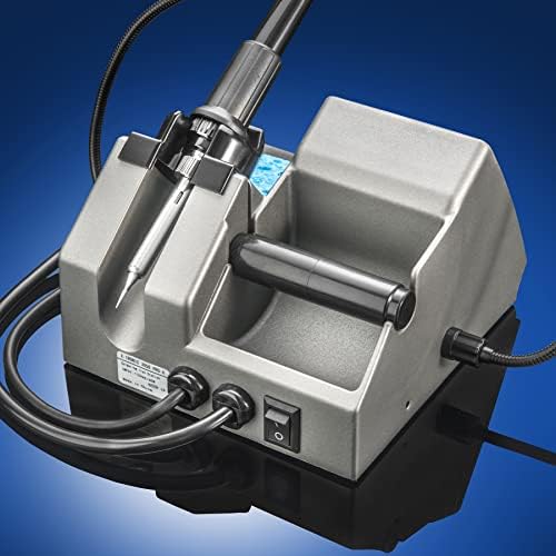 X-Tronic Model 3050-PRO-X Digital LED Soldering Iron Station with 2 Convenient Helping Hands, 1-30 Minute Sleep Function, C/F Programmable, Solder Roll Holder, Brass Tip Cleaner, Wet Sponge