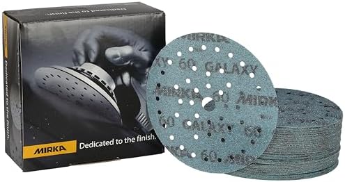 Mirka Galaxy Multifit 6'' Ceramic Sanding Discs 60 Grit Hook & Loop 50 Pack