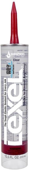 Sashco Inc 13010 6 Pack 10.5 oz. Lexel Adhesive Caulk, Clear