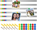 Mooliwe 6 Pcs 48" x 2" Frameless Magnetic Bulletin Board Strip for Wall Stainless Iron Metal Bulletin Bar Board Memo Strip with 16 Magnets 4 Nails 4 Wall Anchors for School Office Home (Silver)