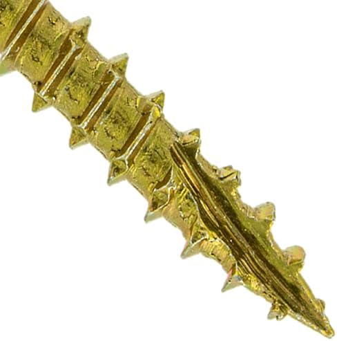 Jake Sales #10 X 1-1/2" Gold Star Wood Screw Torx/Star Drive Flat Head - Multipurpose Torx/Star Drive Wood Screws - CASE Qty 42 Boxes 5,502 Screws