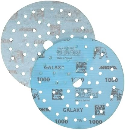 Mirka Galaxy Multifit 6 Inch Ceramic Discs, 1000 Grit, Hook & Loop, 50 Pack