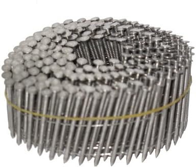 Anchor 2x099WCSSR 2-Inch by 0.099 Wire Coil 15 Degree Ring Shank Stainless Siding Nails 4,800/Box