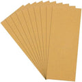 10 Pcs 80 Grit Sandpaper 3.6 x 9 Inch Sand Paper Alumina Gold