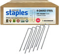 Sandbaggy 6 inch Landscape Sod Staples (9 Gauge Steel) ~ Great for Hard Soil - 20% Thicker Than Competition - Trusted by Farmers & Contractors Across USA (200 Staples)