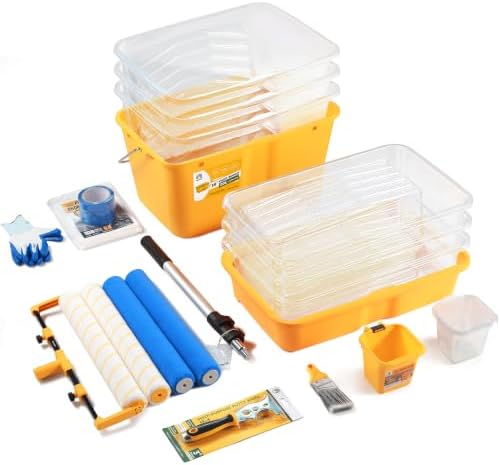 VOOMEY 18 Inch Paint Roller Kit with 1.34M Extension Pole