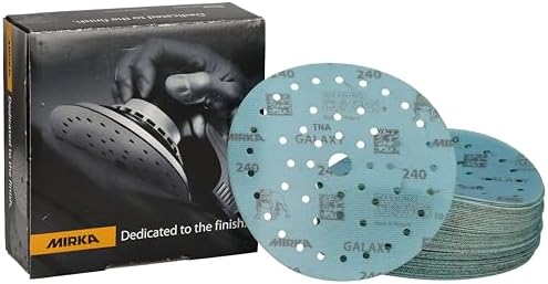 Mirka Galaxy Multifit 6 Inch Ceramic Discs, 240 Grit, Hook & Loop, 50 Pack