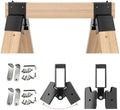 Heavy Duty Saw Horse Brackets 2x4 Target Stand, AR500 Steel, 2 Pack