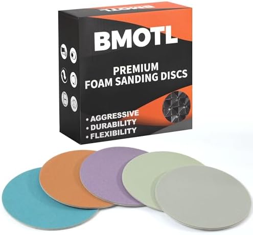 6 Inch Foam Hook & Loop Sanding Discs: 15Pcs 1000-6000 Grit