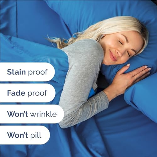 Full Size 4 Piece Sheet Set - Breathable & Cooling Sheets - Royal Blue