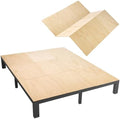 VEVOR Bunkie Board, Cal King 69.7 x 81.9 in, Foldable Bed Board Under Mattress with Nylon Webbing, Plywood, Rounded Edges, Anti-Sag Design for Metal Frames, Sleeper Sofas, Platform and Bunk Beds