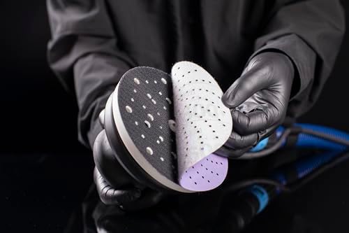 3M Cubitron II Hookit Purple Clean Sanding Abrasive Disc, 31466, 3 in, 600+ Grade, Pack of 50 Discs, Virtually Dust-Free, High Performance, Long Lasting, Multi-Hole Pattern, for Automotive Sanding