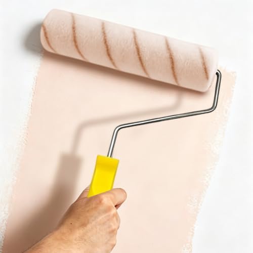 Upgrade Paint Roller Kit, House Painting Tools Set with Paint Tray, Brushes, Scrapers & Extension Pole for Wall Ceiling (Set-B)