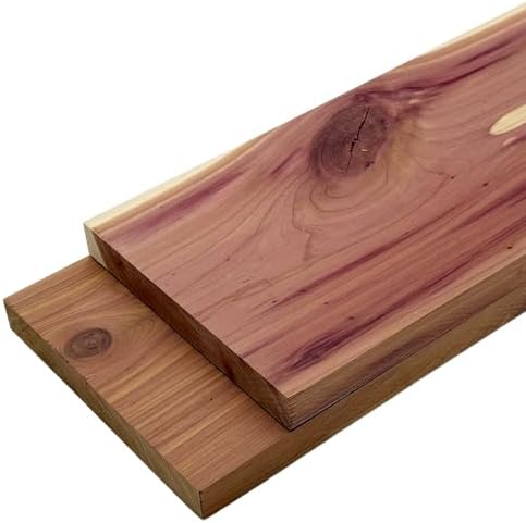 Eastern Red Cedar Lumber - 3/4" x 6" (2pcs) (3/4" x 6" x 48")