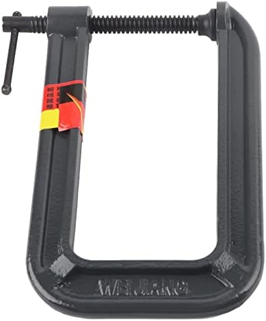 Heavy Duty G Type C Clamp for Woodworking, Carpentry Clamping Device with Forged Steel Construction, Spiral Threaded Rod for High Torque, Clamping Depth up to 7.3 in (Clamping thickness 70 * depth