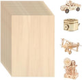 36 Pack Basswood Sheets for Crafts 12"x18"x1/8", 3mm Thick Plywood Sheets Board for Craft, Unfinished Wood Sheet for Laser Cutting & Engraving, Wood Burining, Painting, Staining，Architectural Model