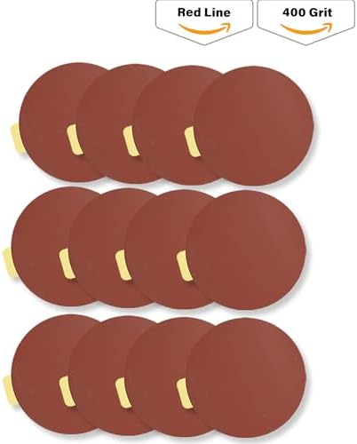 Indasa 5" Rhynostick 100 PCS – 400 Grit, PSA Sanding Discs – High-Performance Abrasive, 250°F Heat-Resistant, Clog-Free, No Residue – Aluminum Oxide Plus Lubricant