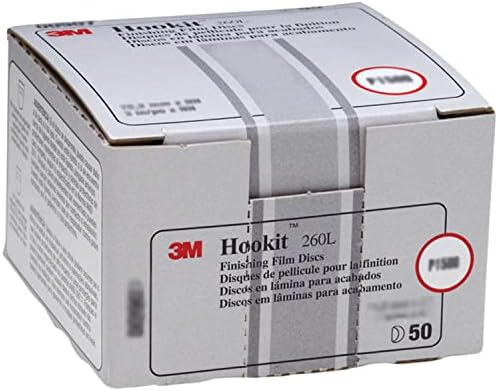 3M Hookit Finishing Film Abrasive Disc 260L, 00911, 3 in, P600, Gold
