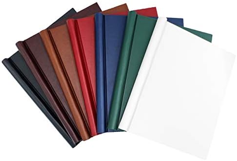 Faux Leather Springback Thesis Binder - Black, 1" Spine, by Bindertek