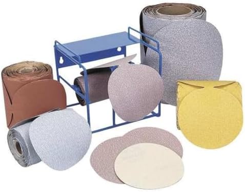 Norton A275 No-Fil Adalox Abrasive Disc, Paper Backing, Adhesive Backed, Aluminium Oxide, 6" Diameter, Grit P100 (Roll of 100)
