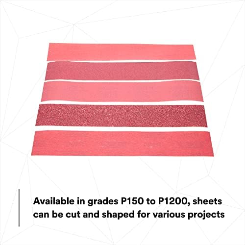 3M Red Abrasive Stikit Sheet Roll, 01688, P80, 2-3/4 in x 25 yd, D Weight