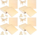 18 PCS 12 Inch Square Basswood Board, Thickness 1/4 Inch (6 mm), Basswood Sheets, Plywood Sheets for Laser, CNC Cutting, Wood Burning, Drawing Painting, Wood Engraving by GNIEMCKIN (Pack of 4)