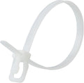 RETYZ 12-Inch Natural Reusable Releasable Cable Ties – 100 Pack, 50 lb Strength, Patented Quick-Release, Tool-Free Design for Home, Office, and Light Industrial Use