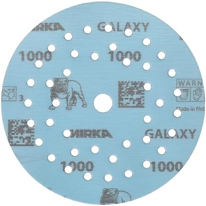 Mirka Galaxy Multifit 5'' Ceramic Sandpaper 1000 Grit Hook & Loop 50 Pack