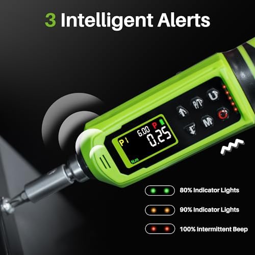 1/4" Drive Digital Torque Screwdriver, 0.09-6N.m for Gunsmithing