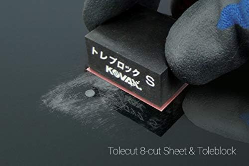 Tolecut PSA 8-Cut Block Sanding Sheets, Yellow K-800, 191-1527, 25 Sheets
