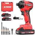 NAWIN Cordless Impact Driver Kit 20V Max Torque 240Nm（177ft-lbs）High Rotation Electric Impact Driver Brushless Motor Continuously Variable Rechargeable 1/4" impact driver 2.0Ah Batteries