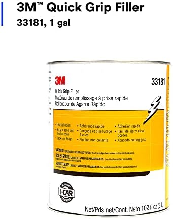 3M Quick Grip Filler 33181, Stain Resistant, Tack Free, Durable, 1 gallon