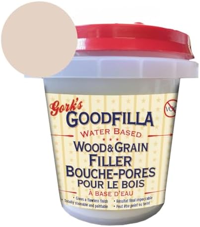 Goodfilla Neutral Base, 8 oz, Wood and Grain Filler, Stainable, Tintable, Sandable, Zero Waste, Non-Toxic, USA Made