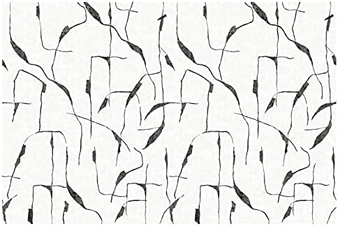 RoomMates RMK12210M Nikki Chu Off White and Charcoal Black Ivory Coast Peel and Stick Wall Mural